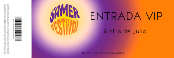 entrada vip samerfestival